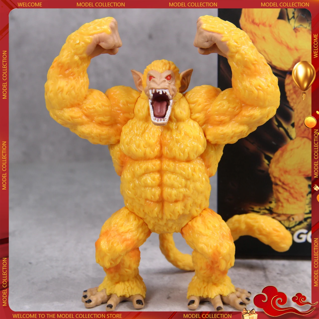 13cm Anime Dragon Ball Great Ape Figure Golden Great Ape Ozaru Vegeta Pvc Action Figures Collection Model Toys For Children Gift