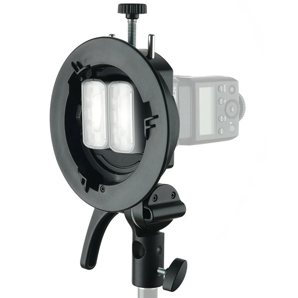 Godox S2 Bowens Mount Flash S-type Holder Bracket Handheld Grip for Godox V1 V860II AD200 AD400PRO Speedlite Flash Snoot Softbox