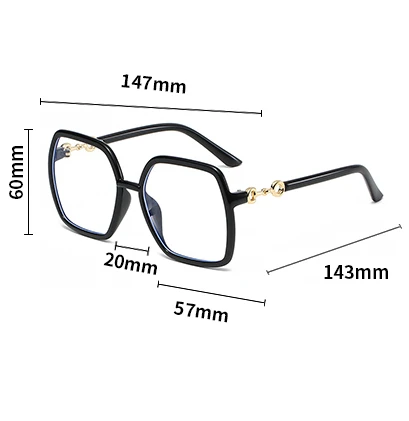 Women New Oversized Square Eyeglasses Anti Blue Myopia Glasses for Men Gafas Myopia 0 To -4.0 Plastic Myopia Glasses