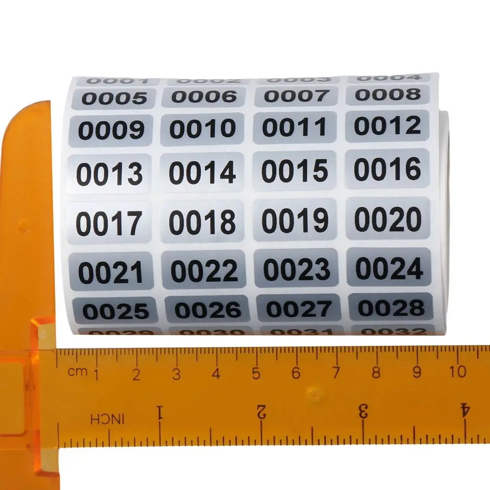 2000PCS Self-Adhesive Number Stickers Black Inventory Stickers Inventory Tags Office