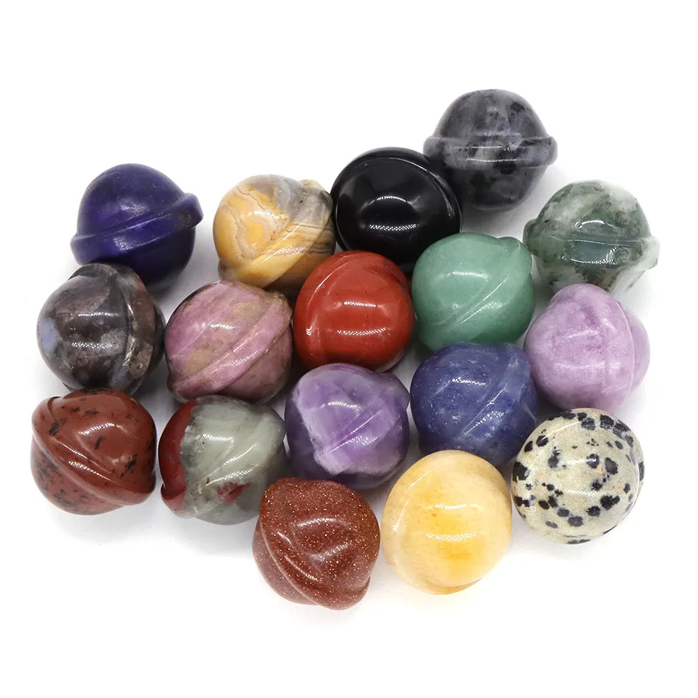 

10 pcs Mini Planet Natural Gem Crystal Home Decor Ornament For DIY Energy Reiki Healing Stone Jewelry Necklace Pendant Wholesale