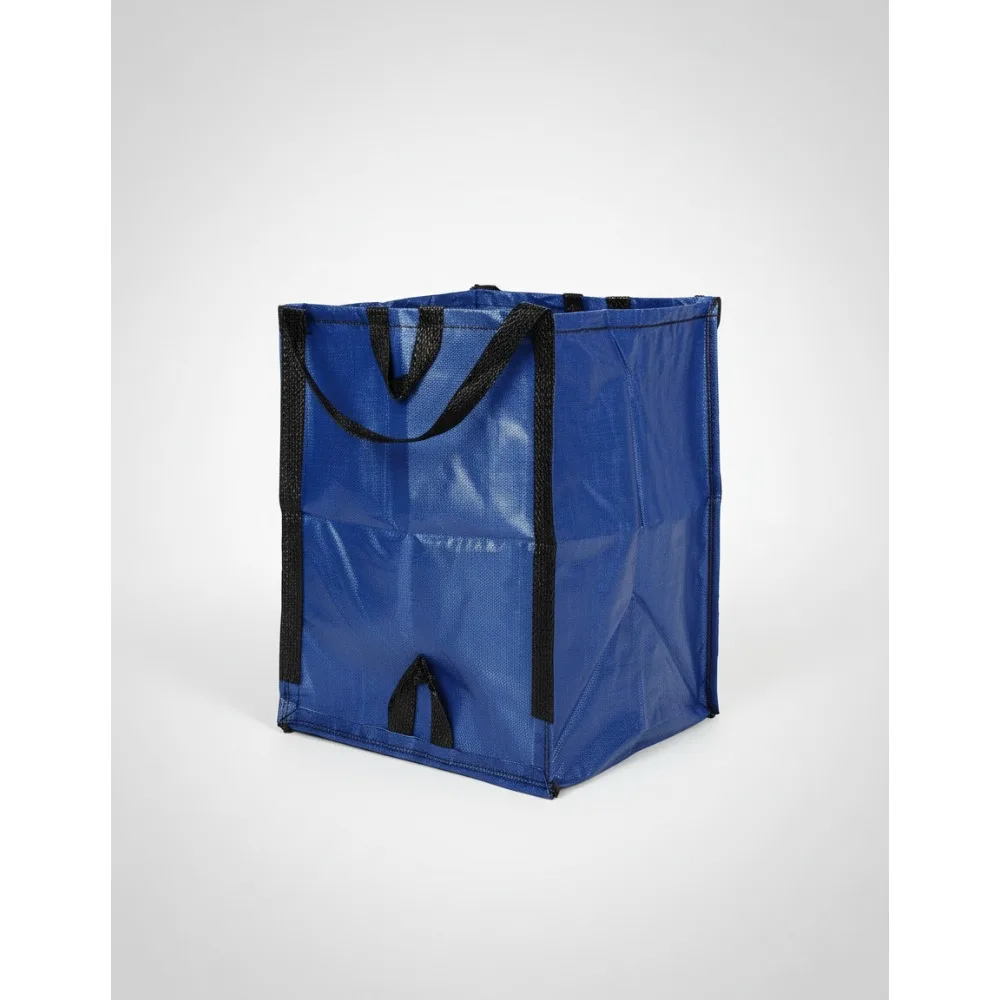 

Heavy Duty Self-Standing Lawn Leaf Bags 48-Gallon Reusable Tear Proof with Handles for Yard Garden Home Storage