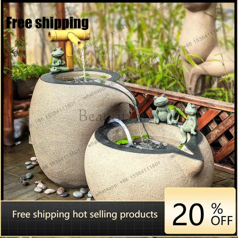 Factory Direct Creative Floor-to-ceiling Water Ornaments B & B Circulating Water Landscape Indoor Fountain Decoration