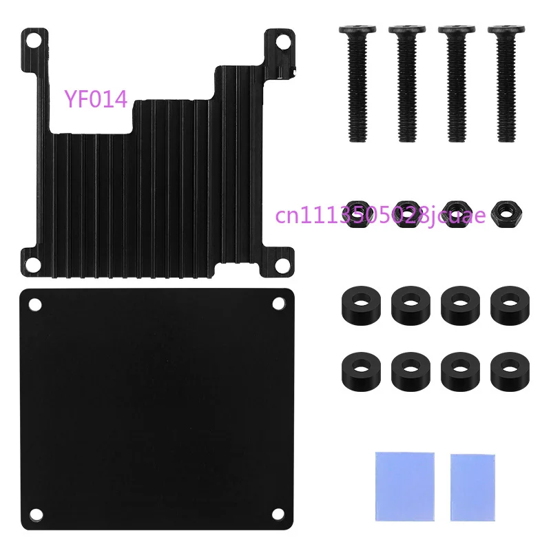 Aluminum Cooling Shell Durable Metal Protective Case for OrangePi Zero 3 Development Board
