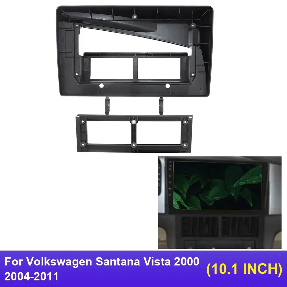 

10 Inch Car Fascia Frame Kit Android Dashboard Kit Face Plate Frame Fascias For Volkswagen Santana Vista 2000 2004-2011