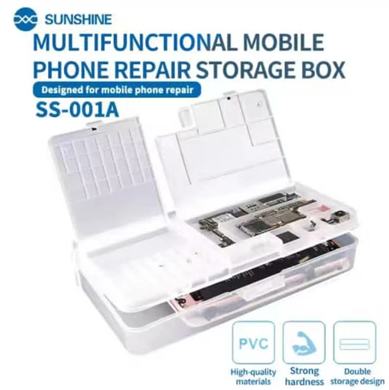 SUNSHINE SS-001A Tool Organizer Plastic Storage Box Mobile Phone Repair Multi-Function Storage Box