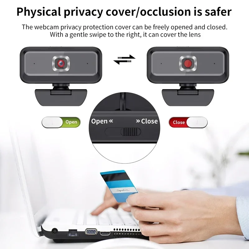 2k-4k Hd Usb Webcam Fill Light Plug And Play Laptop Webcam 360° Wide Angle Lens Auto Focus For Live Streaming Conference Webcam