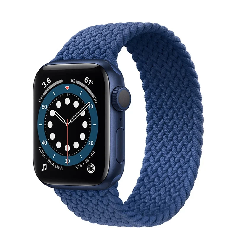 Geflochtenes Solo-Armband für Apple Watch 44mm 45mm 49mm 38mm Nylon-Armband iWatch Series 12 11 10 9 8 7 SE Ultra 4 3 2 – Detail 4