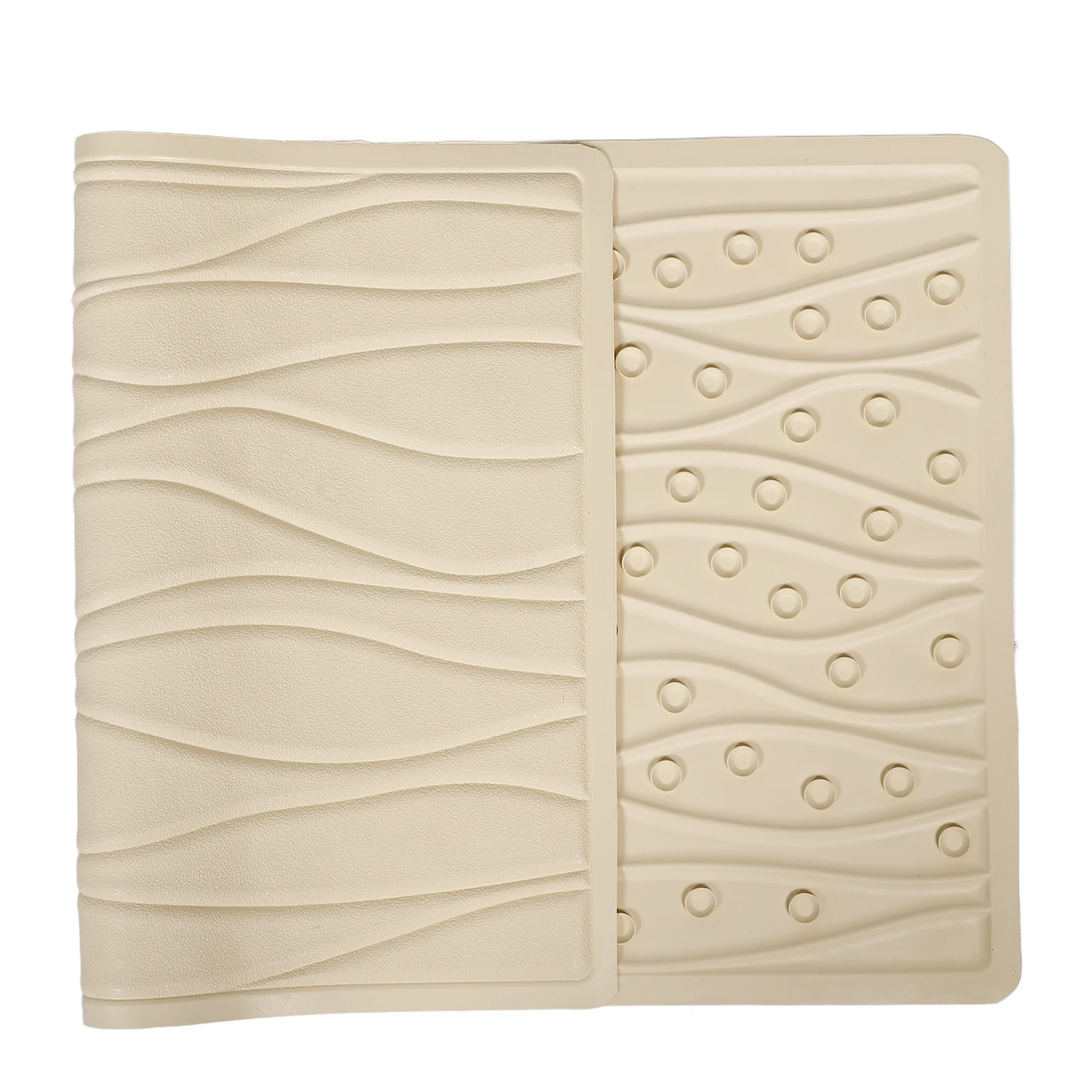 

Rubber Non-Slip Bath Mat with Suction Cups Strong Grip Soft Material Ideal for Home Hotel Bathrooms Elegant Minimalist Design