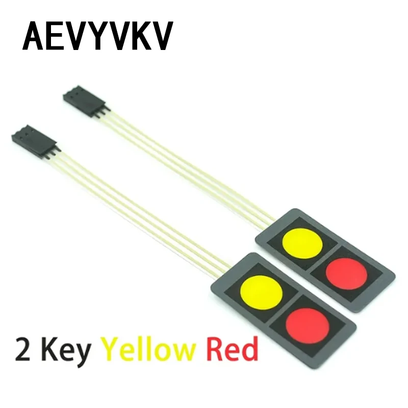 1 2 3 4 5 teclas interruptor de membrana Matrix Array teclado Panel de Control Pad Kit DIY para Arduino Smart Car