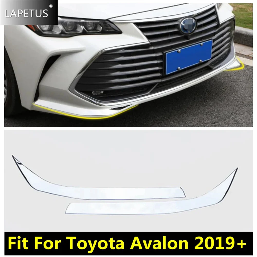 

Stainless Steel Car Front Under Fog Lights Lamp Eyebrow Decor Strips Cover Trim For Toyota Avalon 2019 - 2022 Chrome Accessories