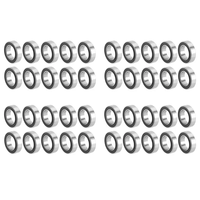 CGDS-40Pcs 17287-2RS 17287RS Ball Bearing 17X28x7mm Bike Wheels Bottom Bracket Repair Bearing