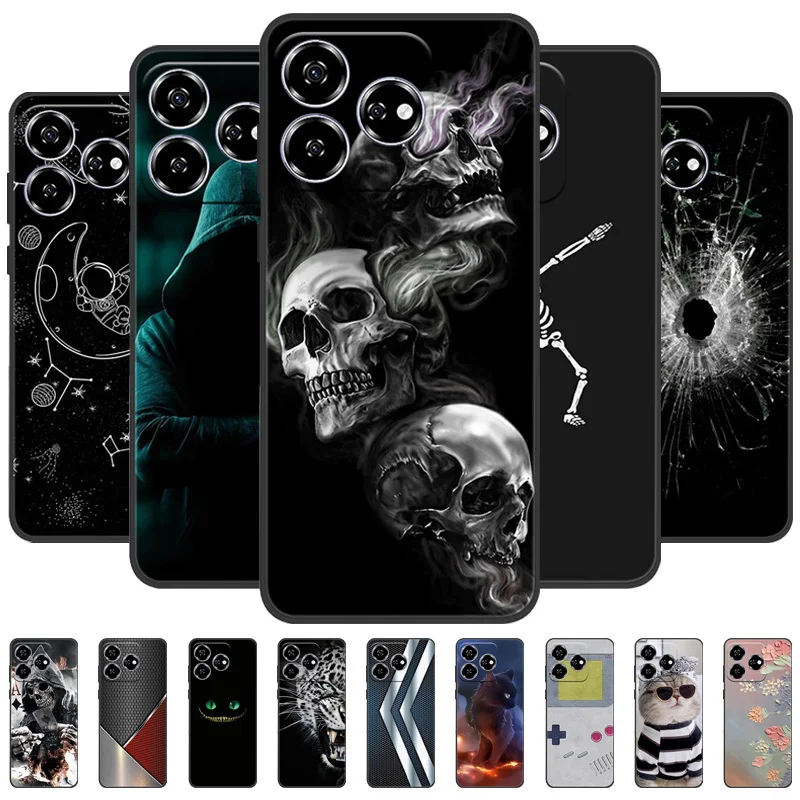 Para ZTE Axon 60 Funda de teléfono suave carcasa de León de lujo Coque para ZTE Blade V60 Nubia V60 Funda trasera de silicona Axon60 Z2356 Funda