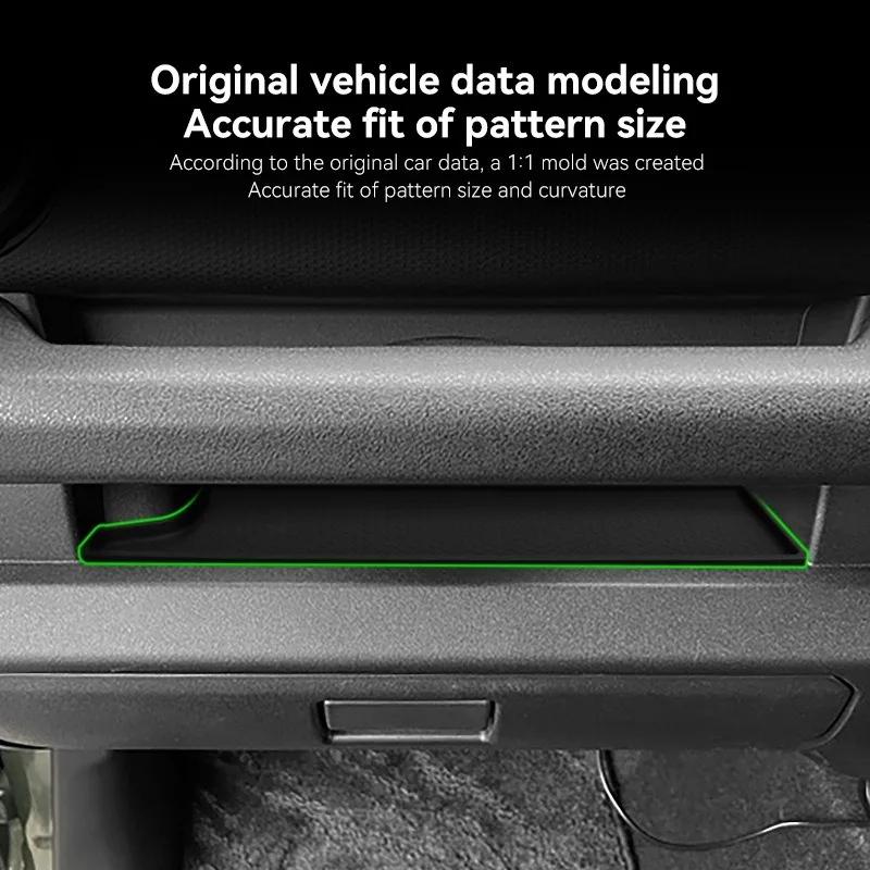 RHD Car Passenger Handle Storage Box Tray Pad Copilot Side Silicone Storage Mat for Suzuki Jimny 2024-2026 Interior Accessories