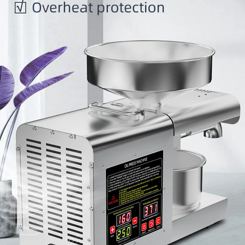 Beijamei t3 imprensa de óleo automática comercial casa extrator de óleo frio expulsor presser linhaça girassol fabricante de óleo de amendoim