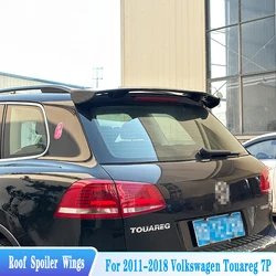 For 2011--2018 Volkswagen Touareg 7P Rear Roof Lip Spoiler Tail Wings ABS Material Black Car Tuning Styling Body Kit Accessories