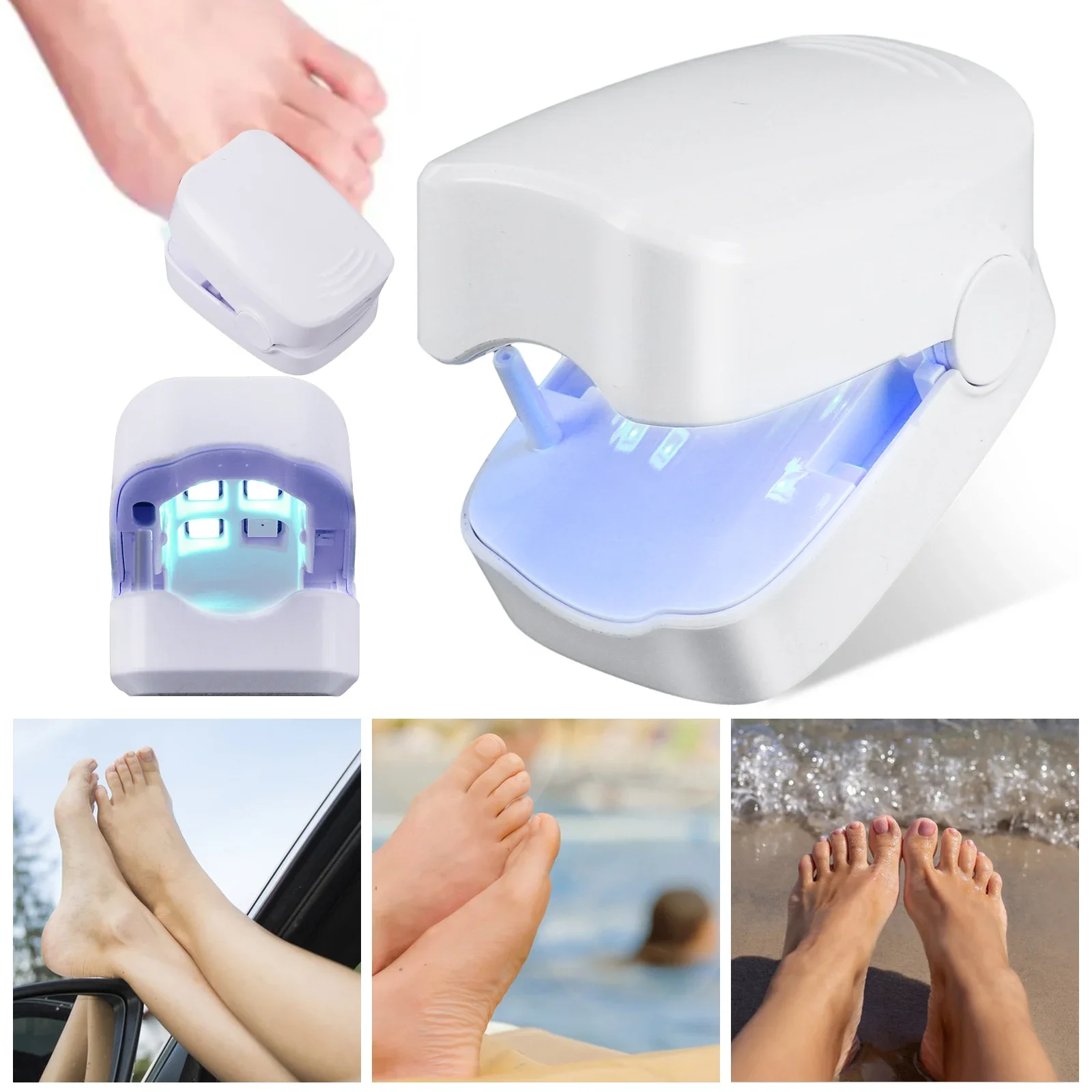 

Nail Fungus Cleaning Device Toenail Fungus Cleaning Machine Type-C Rechargeable Fungus Discolored Remover Effective for Home Use