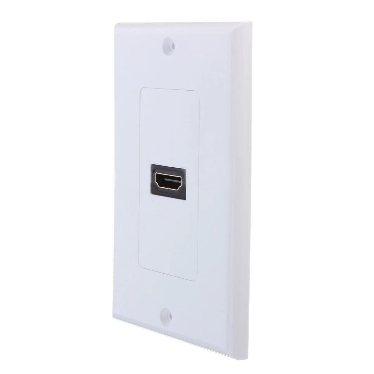 Nuevo 1 puerto HDMI placa frontal de pared Panel cubierta acoplador extensor de salida 3D 1080P blanco