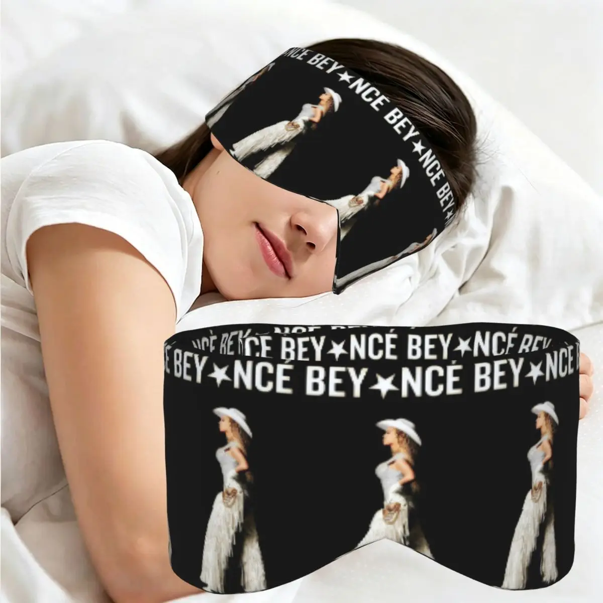 Singer Beyonce Cowboy Carter 2025 Tour sleep eye mask Light Blocking Portable Eye Cover for Girls Boys Travel Eyeshade eyepatch