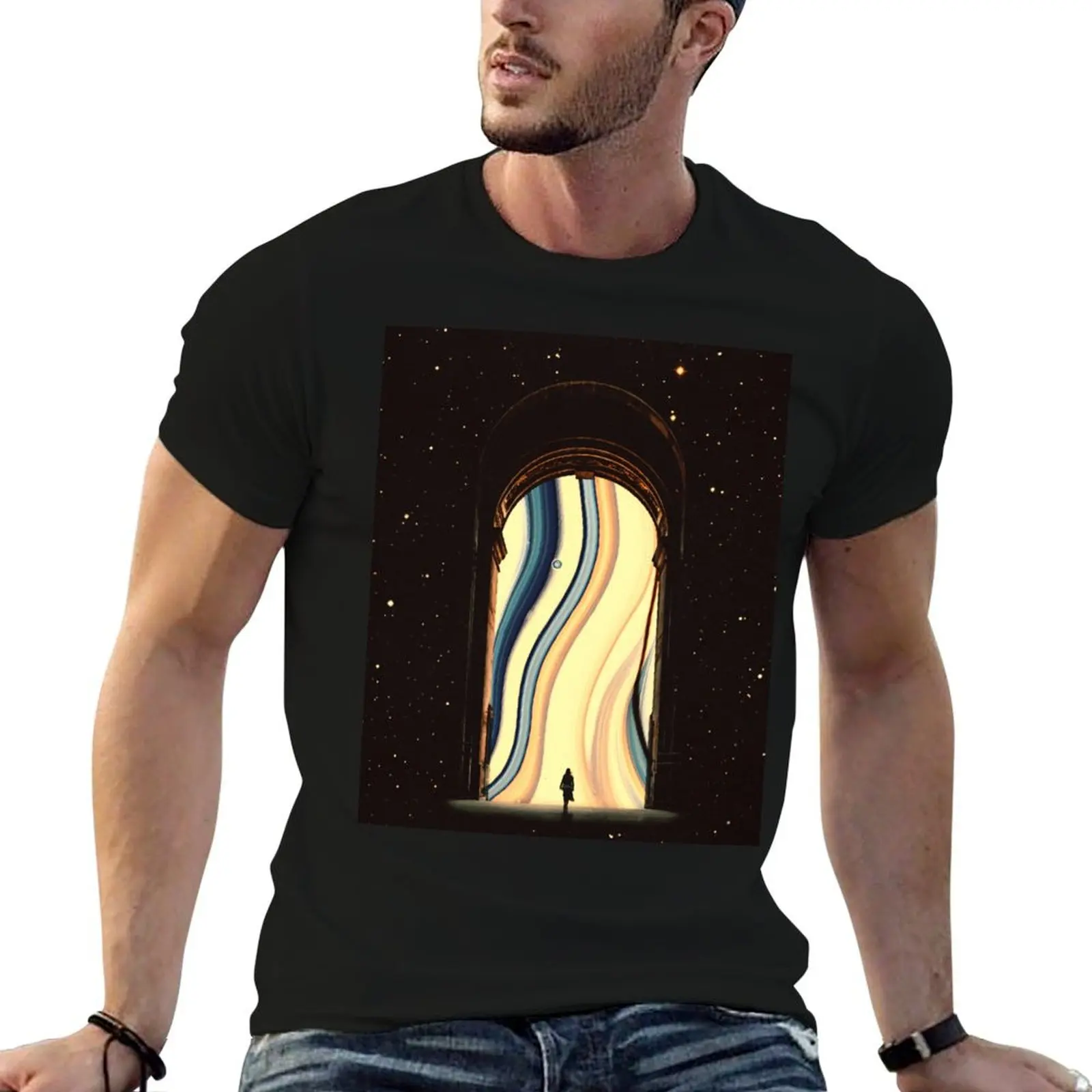 Portal To Another Dimension T-Shirt Large Size Breathable Tee