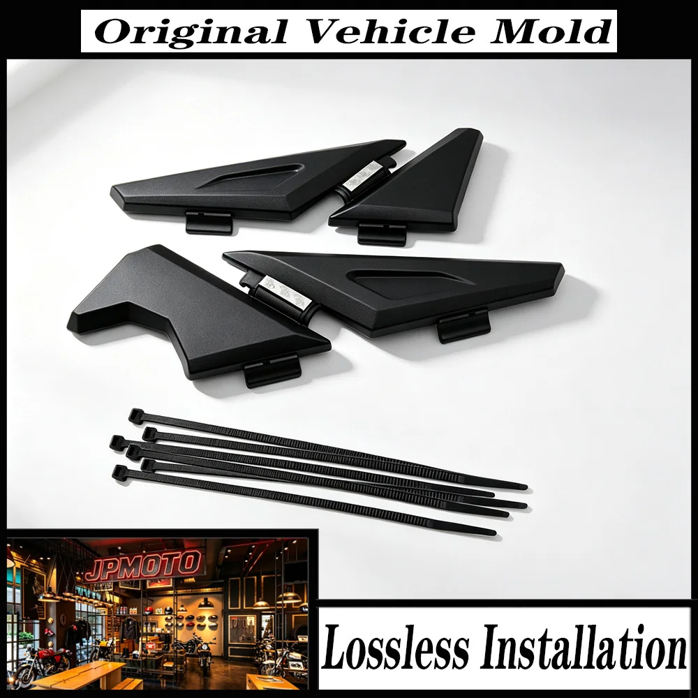 For BMW R1250GS R1200GS ADV GSA LC 2014-2024 Motorcycle Frame Side Panel Cover Protector Guard ABS Black Accessories Kit Set