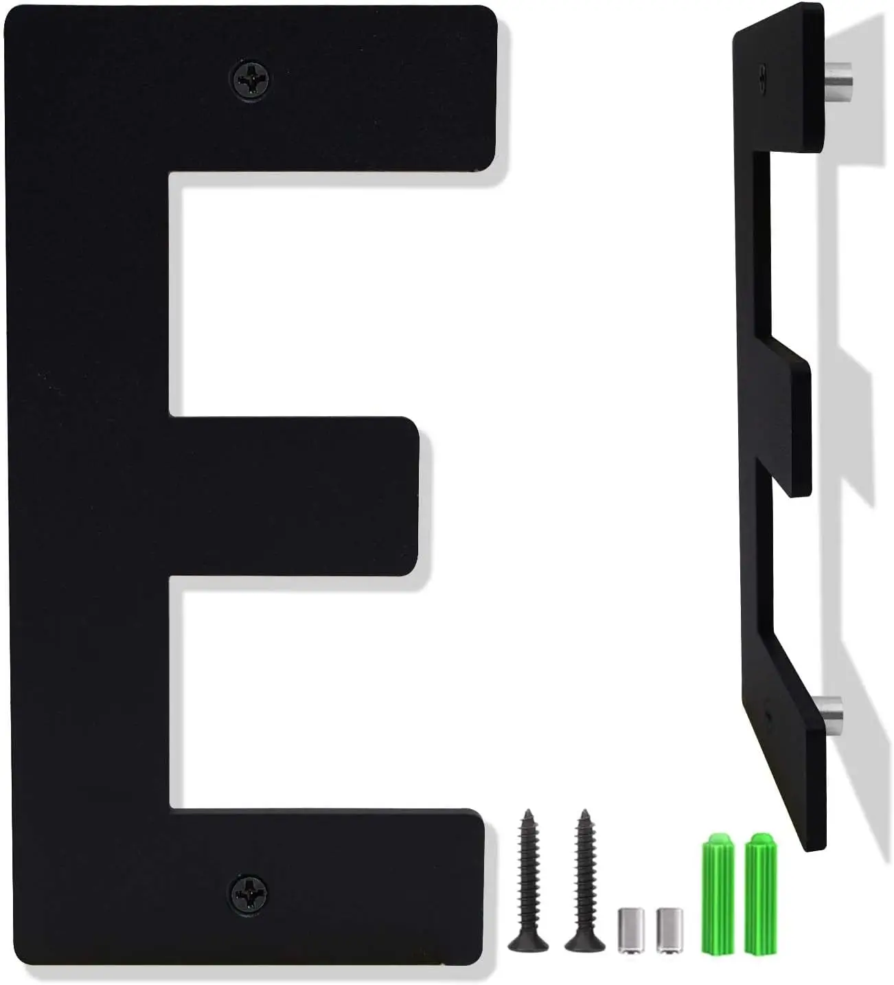 3-12 Inch Black Aluminum Floating House Numbers Letters, Modern Metal Address Sign for Outdoor Door Home Office Apartment