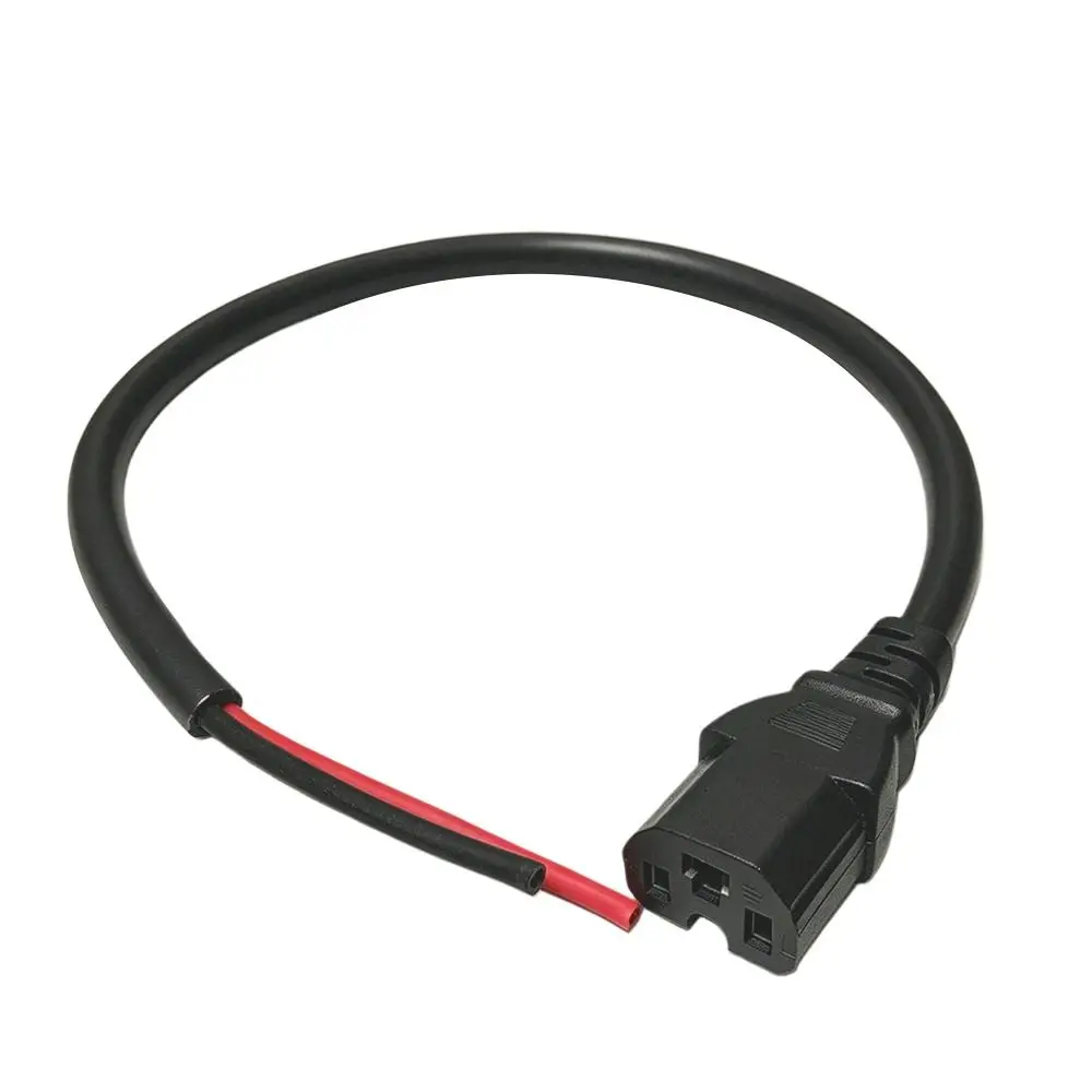 Copper Core E-bike Charging Plug Elbow Power Cord Elbow&Straight Head Scooter T Type Cable Wire Connector White/Black