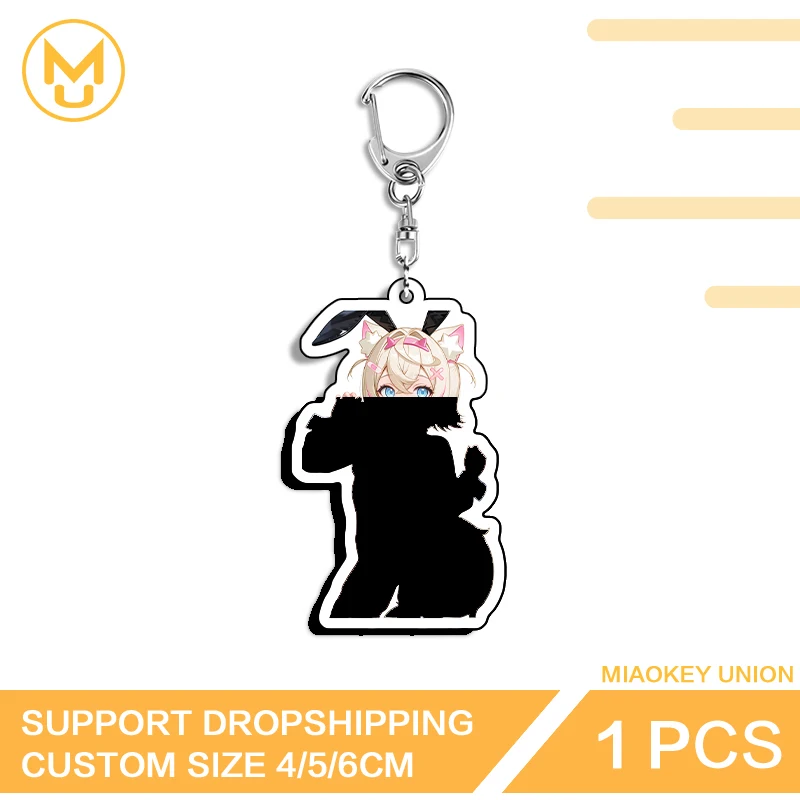 Hololive Loli Bunny Girl Anime Character Acrylic Key Chains Silhouette Advance Guard Lightweight For Gifts Parties Crafts