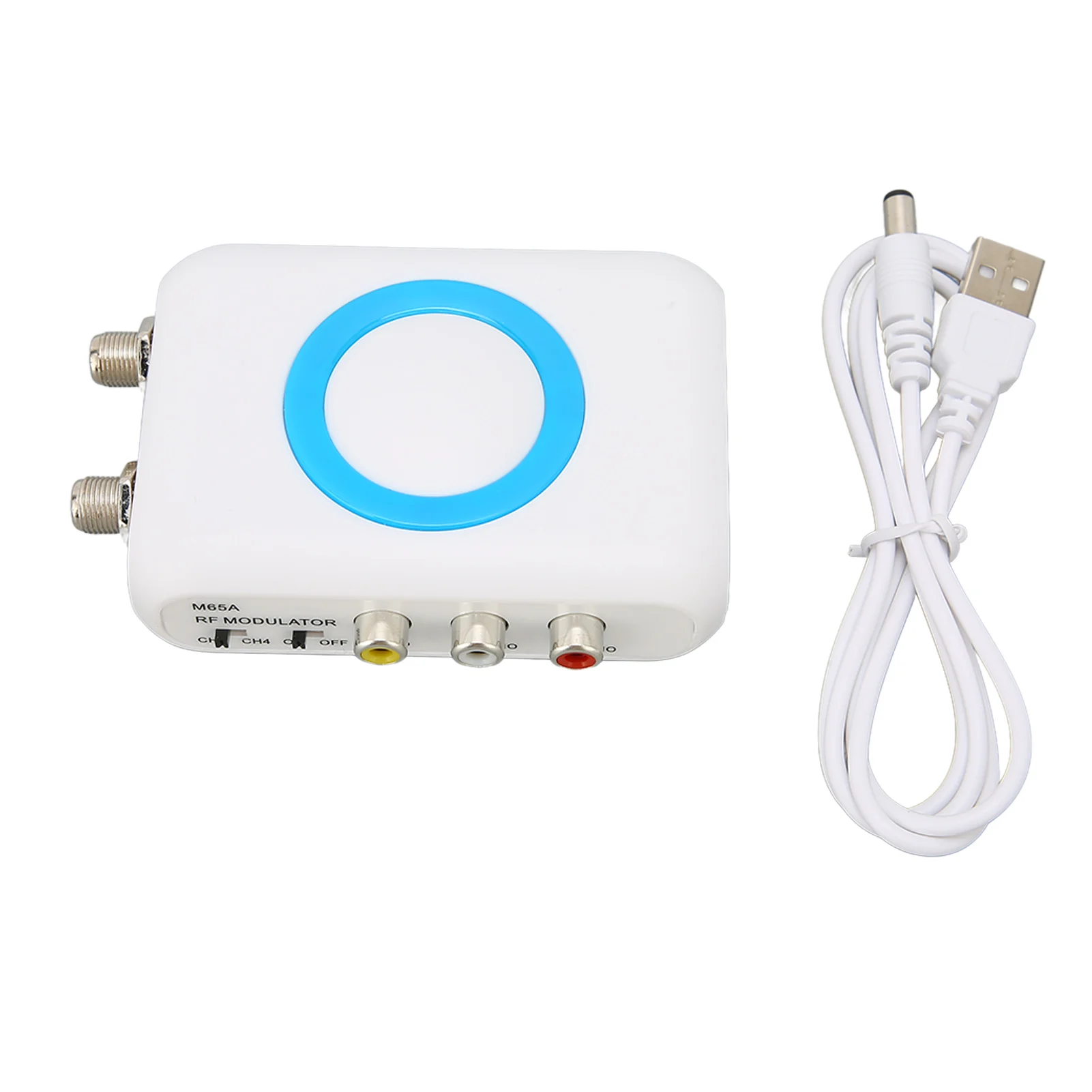 M65A‑NTSC RF Modulator Support AV Output Professional HD VHF Demodulator Converter for CATV System
