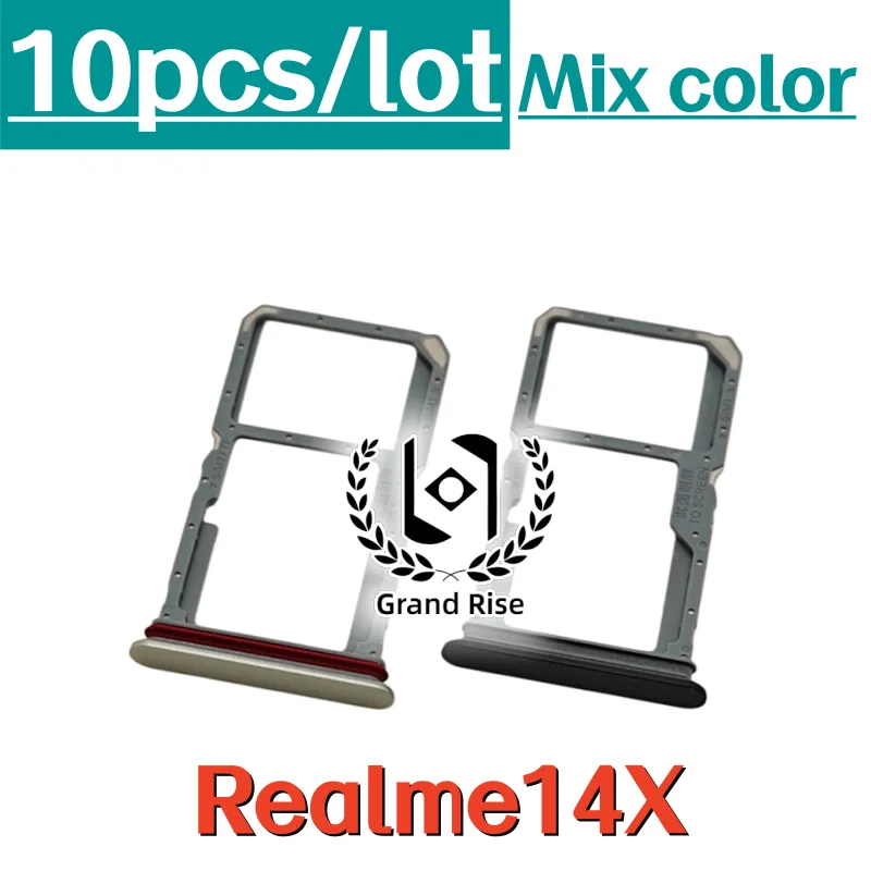 10 piezas/lote bandeja para tarjeta SIM para Realme13 Realme13Pro+ Realme14T Realme14X Realme14 Pro + Plus 4G 5G, piezas de repuesto 5