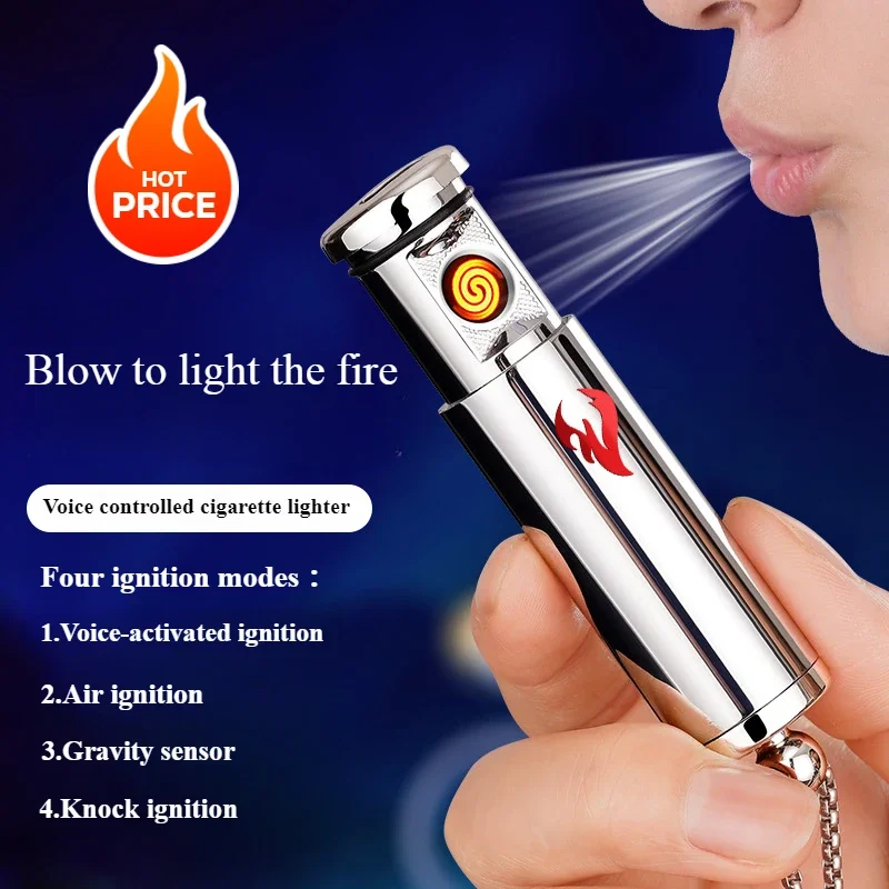 

Novel Voice-controlled Windproof Lighter Tungsten Filament Cigarette Lighter Gravity Sensor Switch Intelligent Ignition