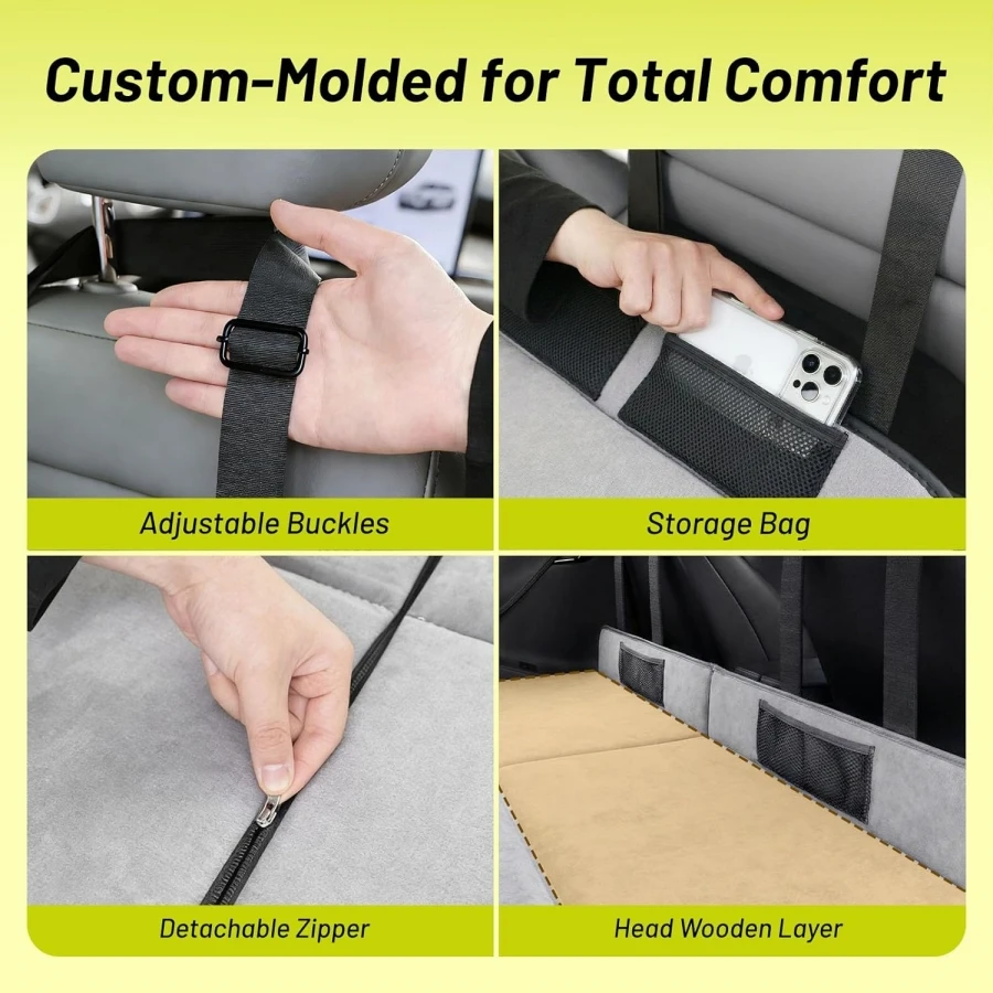 Foldable Non Inflatable Soft Foam Camping Mattress for Toyota RAV4 2019-2025 2026 Thickened Portable Car Bed  SUV Trunk Sleeping view 5