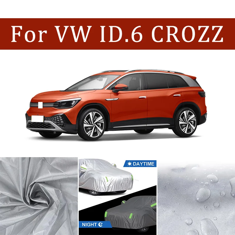 

For VW ID.6 CROZZ Car Cover Car Waterproof All Weather Automobiles Full Exterior Covers - Sun-proof Outdoor Anti Scratch