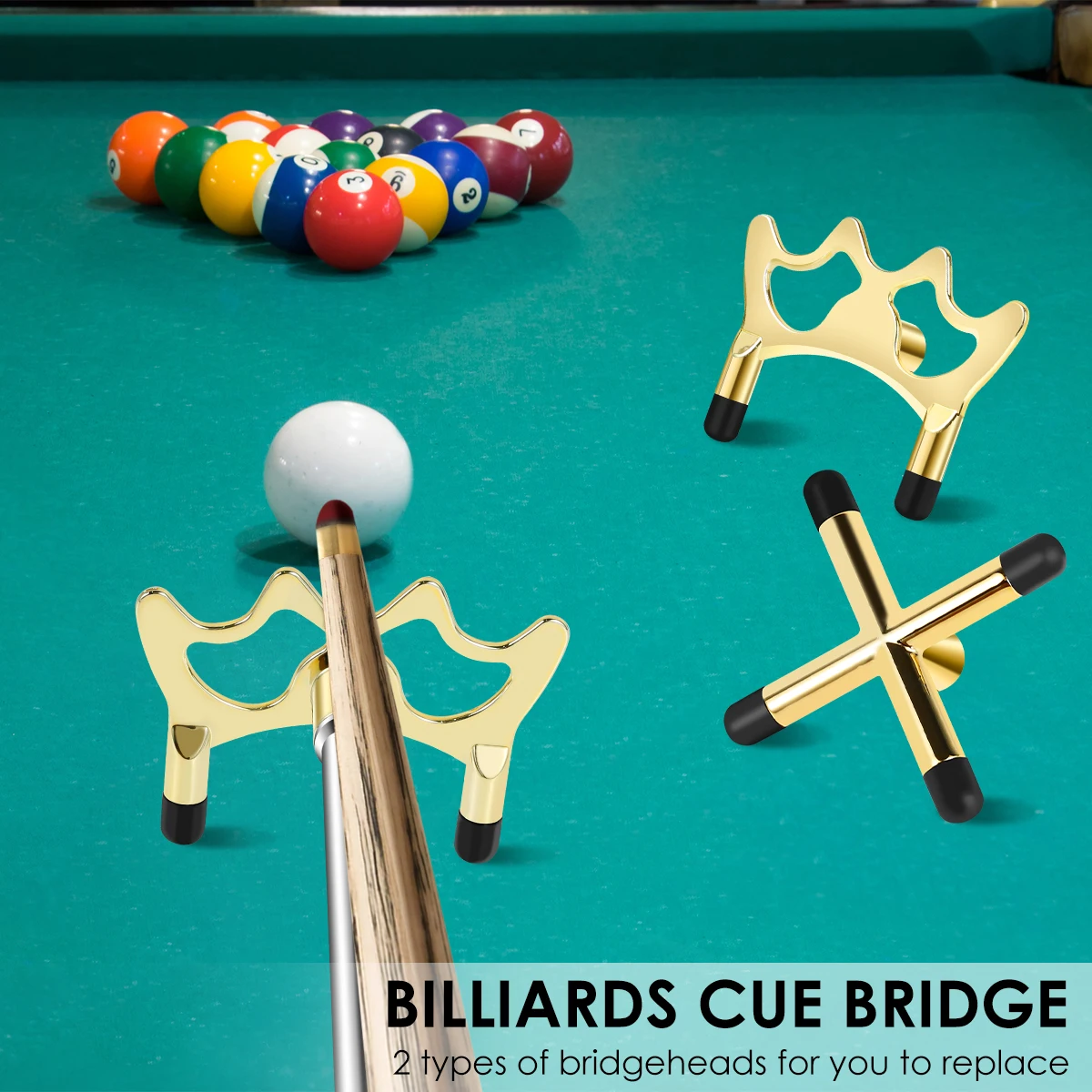 Telescopic Billiards Pool Cue Bridge Stick with Bridge Head Billards Short Billard Replacement Holder Billiards Pool Accessories