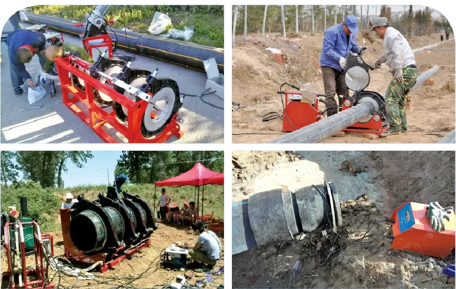 Saldatrice idraulica a fusione di testa per tubi in hdpe SHBD1600