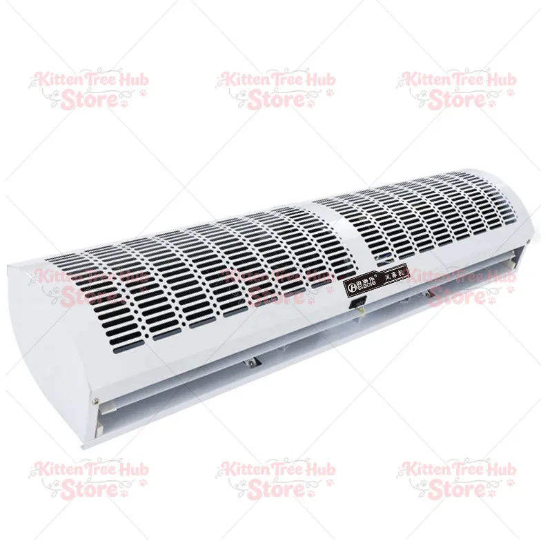 90cm Commercial Air Curtain 220V/110V, Silent Door Air Barrier for Supermarket Shop Entrance w/ Remote & Two-Speed Fan