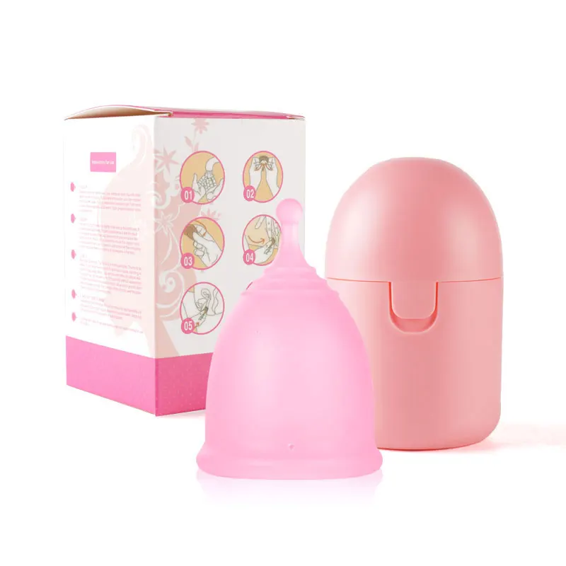 Copa Menstrual de silicona de grado médico, tamaño pequeño y grande, reutilizable, suave, a prueba de fugas, producto de higiene femenina para mujeres