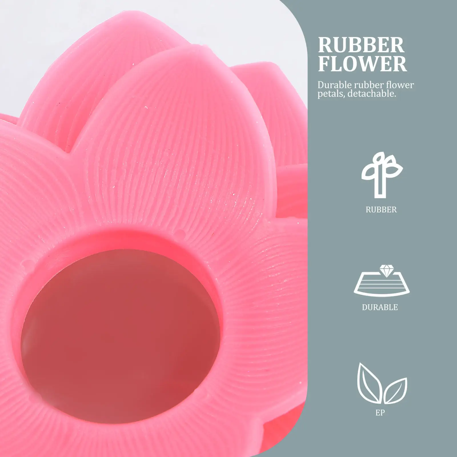 Cotton Swab Holder Lotus Flower Pink Decorative Toothpick Storage Box for Bathroom Kitchen Lotus Toothpick Holder