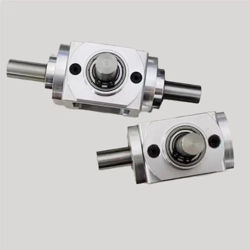 ABAE-دوران رمح قطر 10 مللي متر T نوع الصليب العاكس 1:1 نسبة الزاوية اليمنى محرك علبة التروس شطبة علبة التروس الصغيرة #2