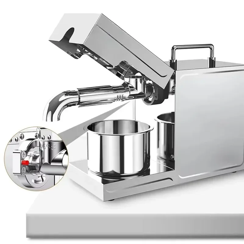 Fully Automatic Small Electric Oil Press Machine Oil Making Processing Machine Oil Pressers Mill for Home Use