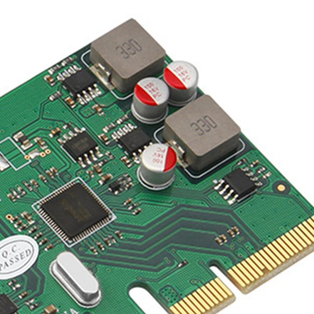 VO-PCIE to Type-C 拡張カード 2 ポート USB 3.1 Type C リアマウントアダプターカード デスクトップコンピューター用ドライブ無料
