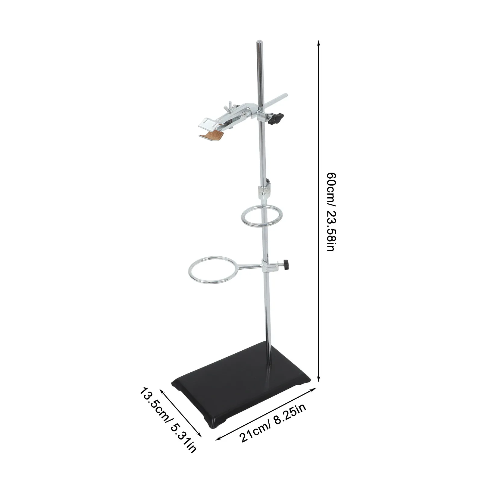 Laboratory Iron Stand Stainless Steel Clamp Ring Holder Chemistry Lab Teaching Experimental Equipment Test Tube Holder Support view 2