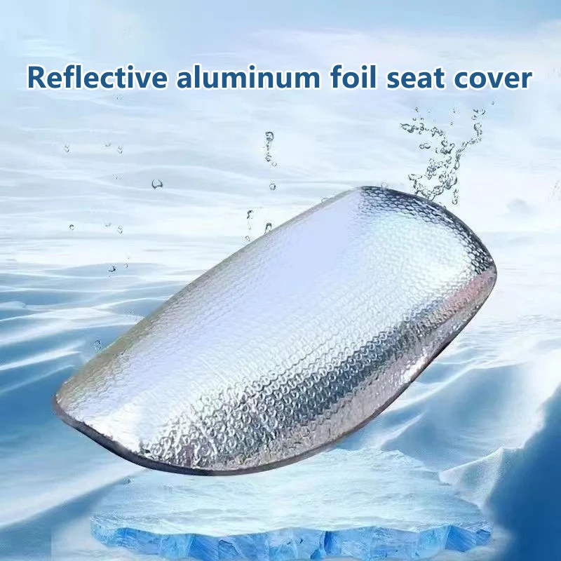 Universal Waterproof Motorcycle Sunscreen Seat Cover Cap Prevent Bask In Seat Scooter Sun Pad Heat Insulation Cushion Protect