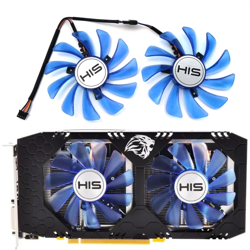 

NEW 1LOT 95MM 4PIN FDC10H12S9-C FDC10U12S9-C RX 580 570 GPU Fan，For HIS RX 480 570 580 590 Graphics card cooling fan