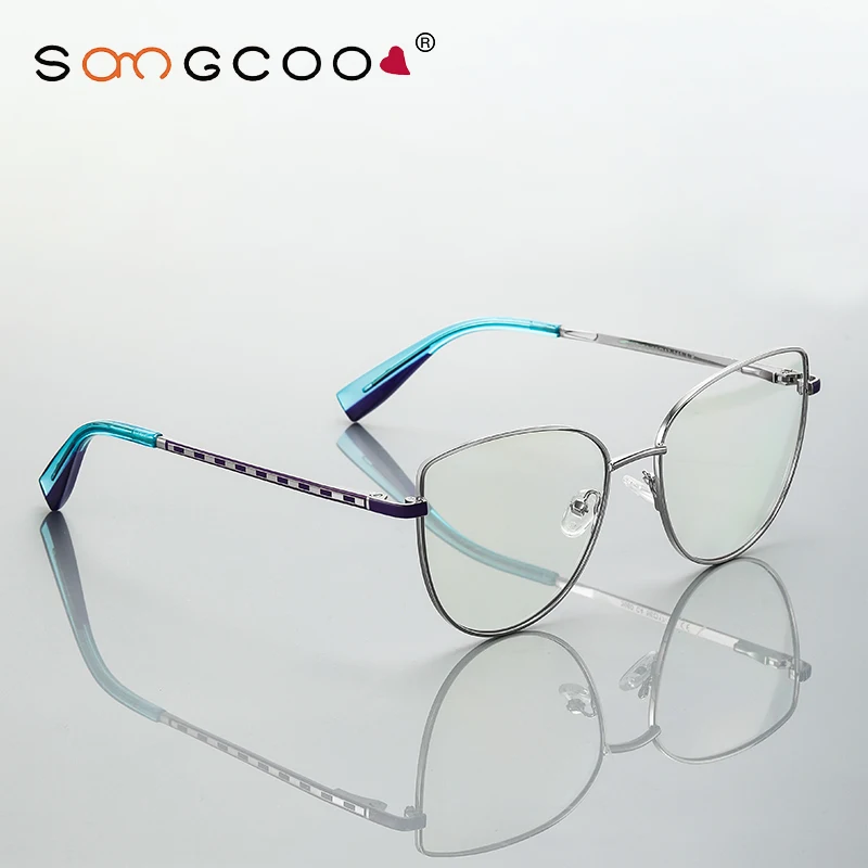 

ENTITY Настраиваемые женские очки по рецепту Optica Далекозоря чтение близорукости по рецепту анти-синий свет компьютерный металл