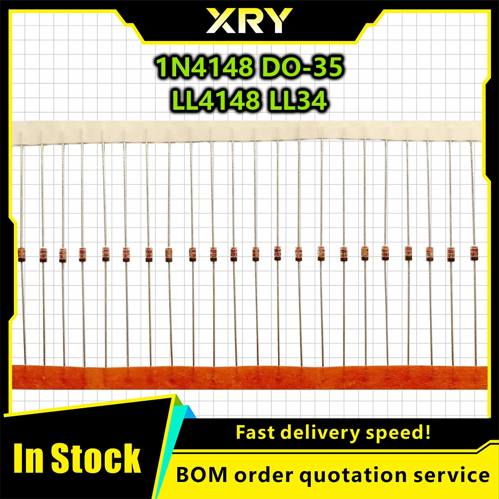 XRY D0-35 1N4148 High-speed Switching Diodes LL4148 LL-34 1N4148 IN4148 SMD In Stock
