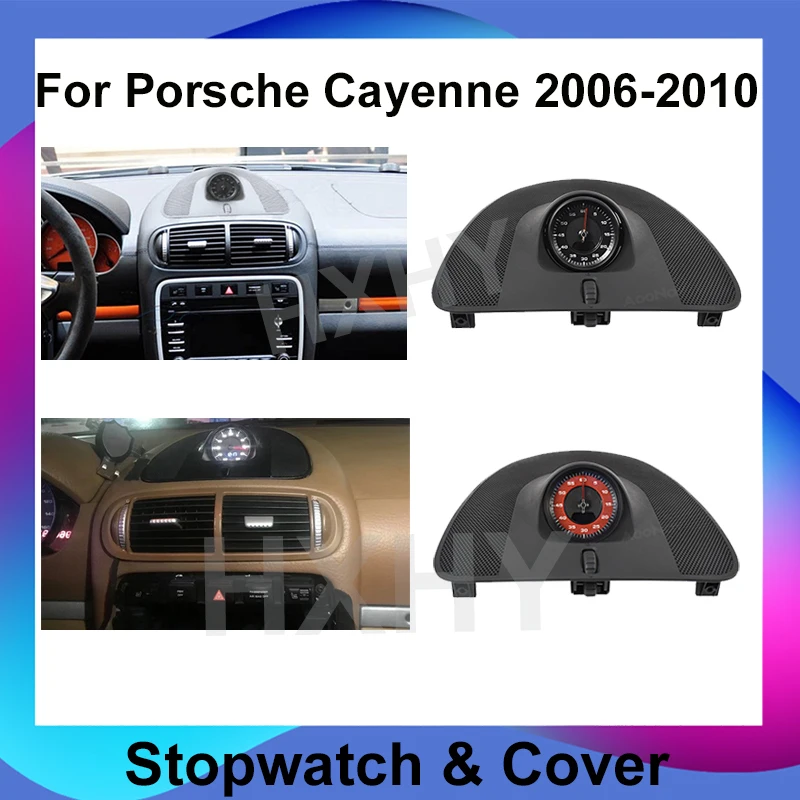 

Car Dashboard Stopwatch Decoration Clock Time For Porsche Cayenne 2006-2010 Support Sport Chrono Center Electronic Meter