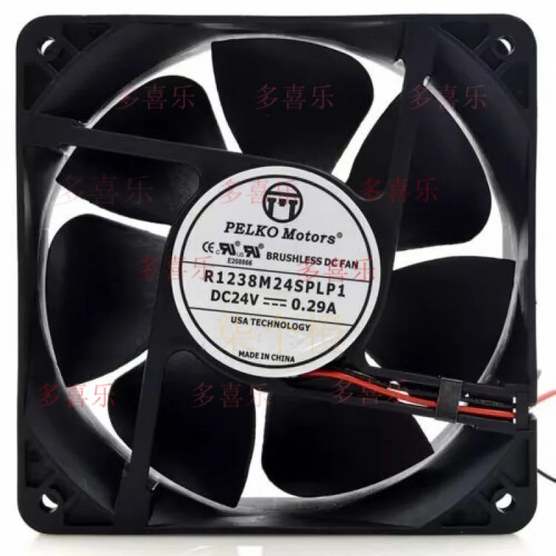 

ZMZM FOR 1PCS R1238M24SPLP1 12038 DC24V 0.29A 12CM 2-wire silent cooling fan