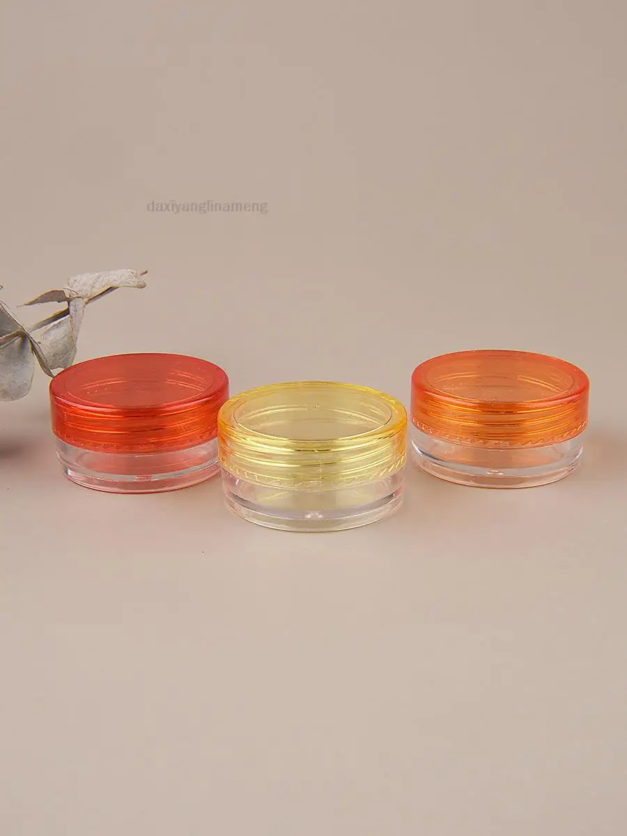 2g Transparent PS Cream Boxes, 100pcs for Evening Samples