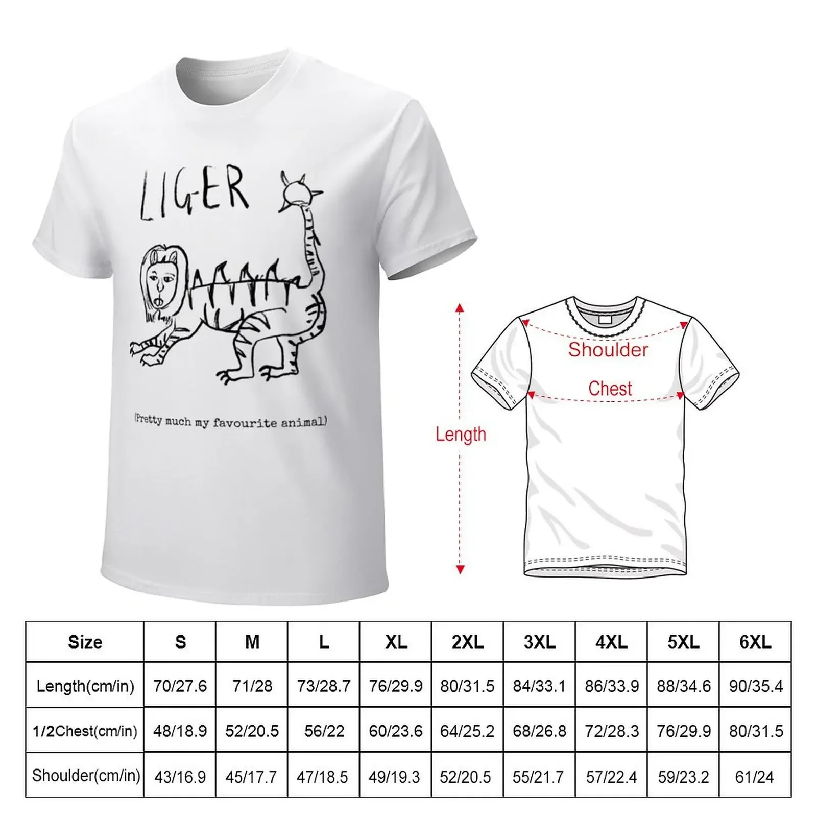 Liger (Napoleon Dynamite) Classic T-shirt plain boys animal print blacks T-shirts for men cotton